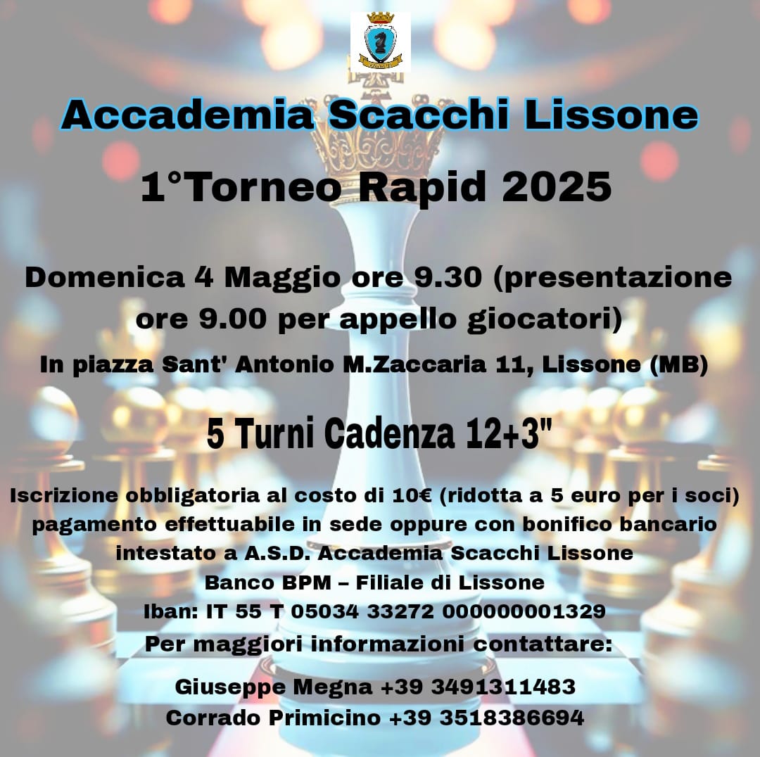 1° TORNEO SEMILAMPO MAGGIO 2025